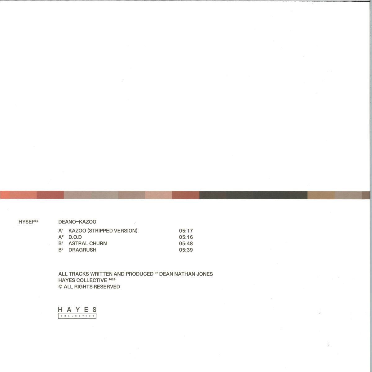 Deano - Kazoo (VINYL 12" HAYES HYSEP66) | NEW Mint (M) Mint (M)--