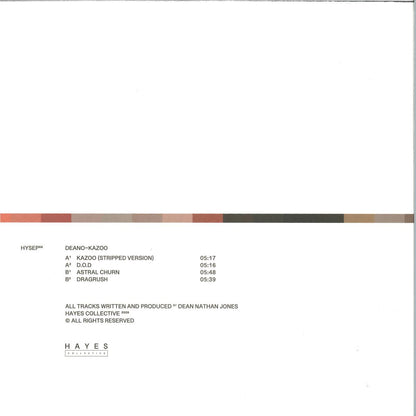 Deano - Kazoo (VINYL 12" HAYES HYSEP66) | NEW Mint (M) Mint (M)--