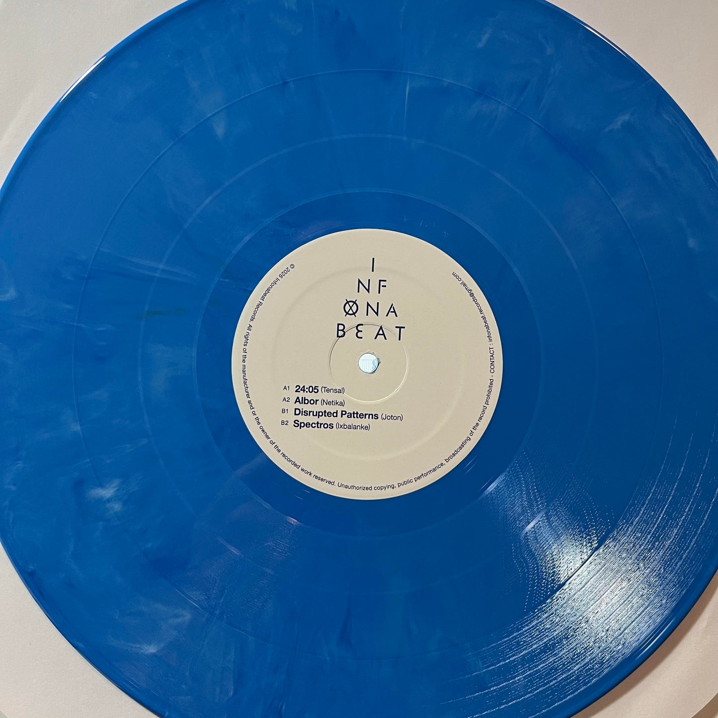 Tensal, Netika, Joton, Ixbalanke-Various - Infonabeat EP (BLUE VINYL 12") | NEW Mint (M) Generic--