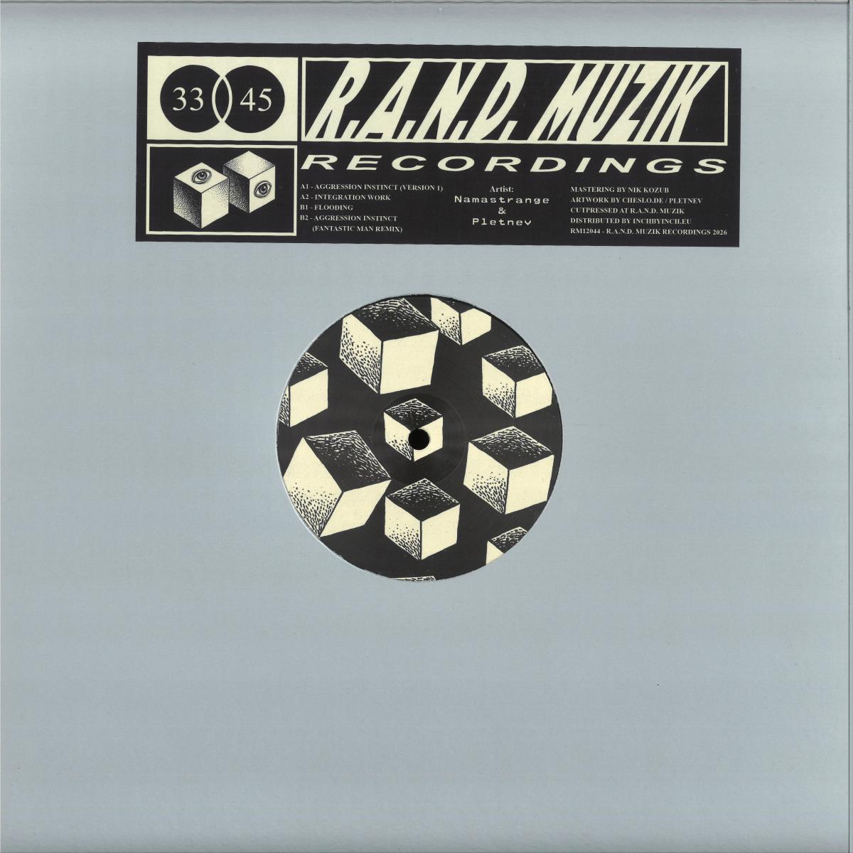 Namastrange & Pletnev - RM12044 (VINYL 12" R.A.N.D. Muzik RM12044 2026) | NEW--