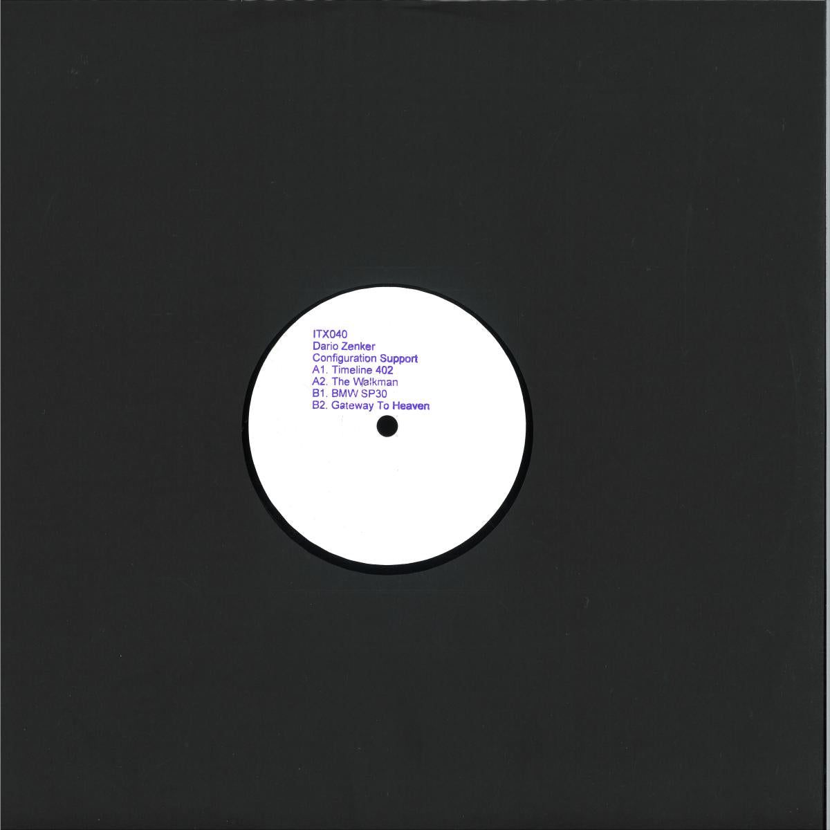 Dario Zenker - Configuration Support (VINYL 12") | Mint (M) Mint (M)--