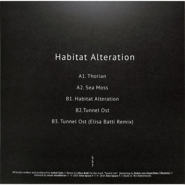 Isabel Soto (2) - Habitat Alteration (VINYL) |--