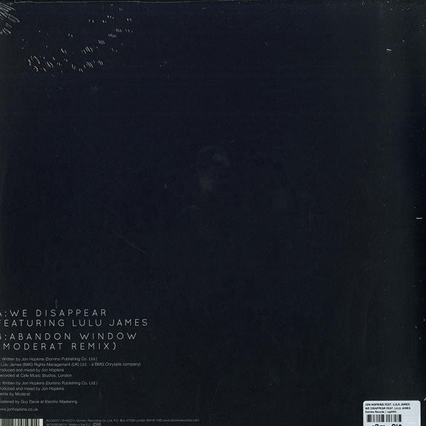 Jon Hopkins - We Disappear | Mint (M) Mint (M)--