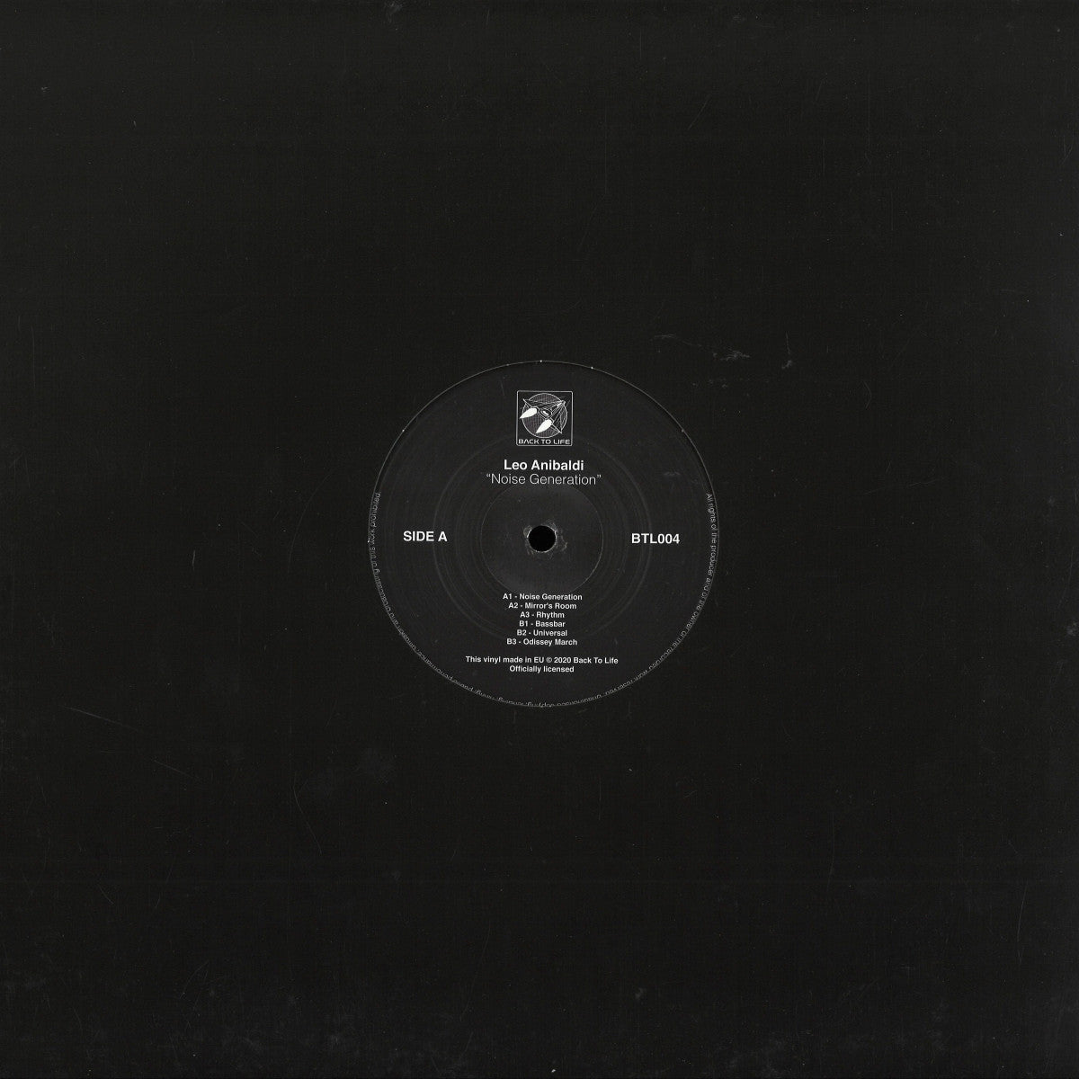 Leo Anibaldi - Noise Generation (VINYL 12" Back To Life BTL004) | NEW Mint (M) Mint (M)--
