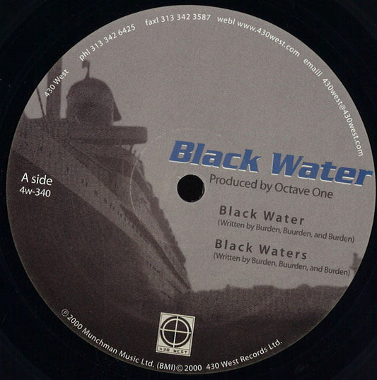 Octave One - Black Water (VINYL 12" 430 West 4W340) | NEW Mint (M) Mint (M)--