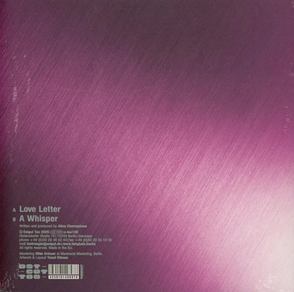 Inox Traxx - Love Letter (VINYL 10" Ostgut Ton OSTGUT130 2026) | NEW--