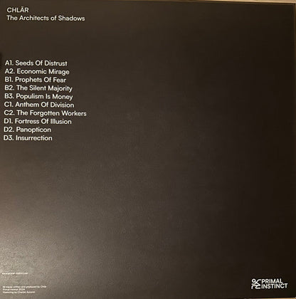 Chlär - The Architects of Shadows (2xVINYL) | Mint (M) Mint (M)--