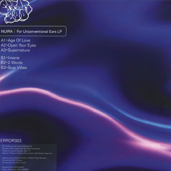 Nuira - For Unconventional Ears LP (VINYL) | Mint (M) Mint (M)--