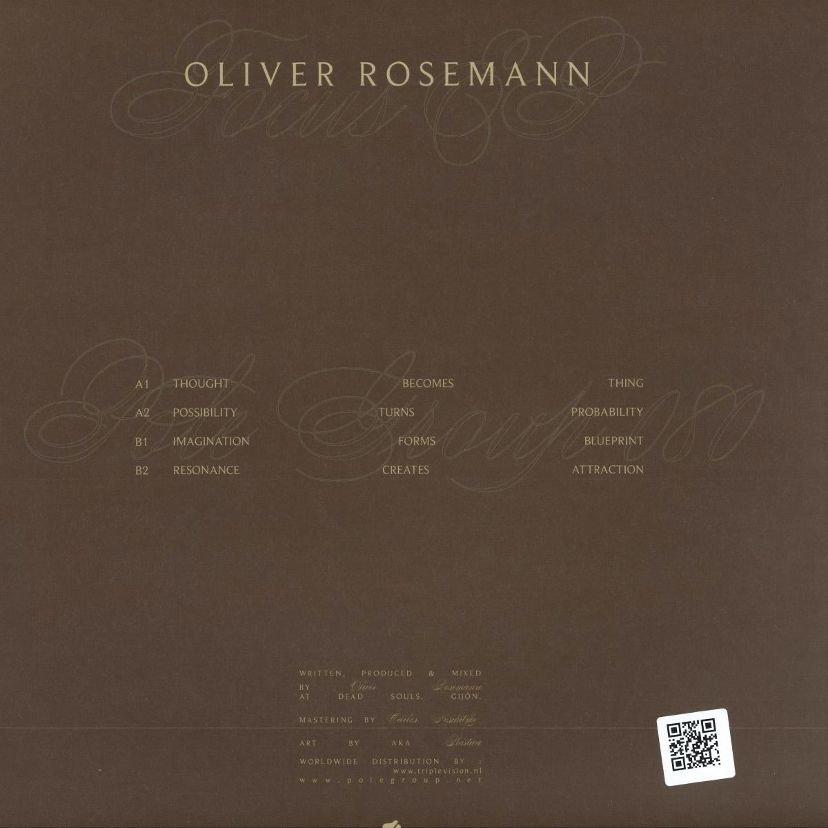 Oliver Rosemann - Focus EP (VINYL) | Mint (M) Mint (M)--