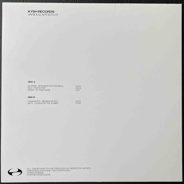 Kysh Various Artist 01 (VINYL 12") | Mint (M) Mint (M)--