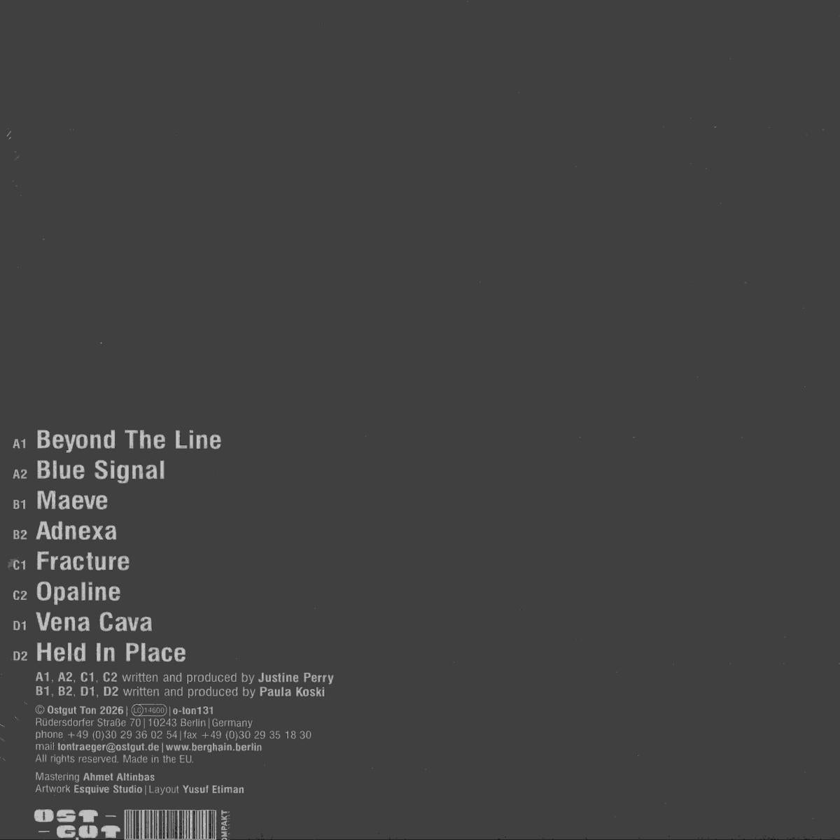 Justine Perry / Paula Koski - Paired Works (VINYL 2x12" Ostgut Ton OSTGUT131 2026) | NEW--