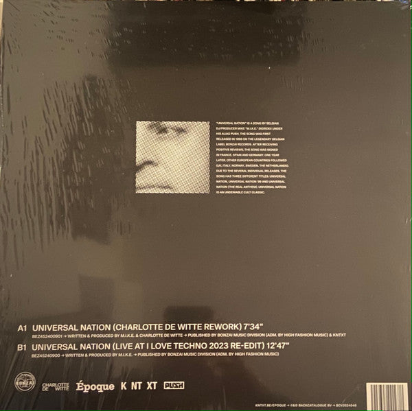 Universal Nation (Charlotte de Witte Rework + Live at I Love Techno 2023 Re-Edit) | Mint (M) Mint (M)--