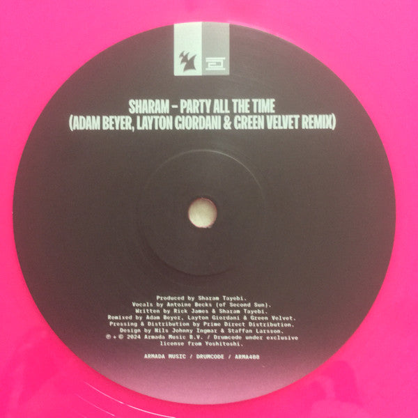 Party All The Time (REMIXES) (PINK VINYL) | Mint (M) Mint (M)--