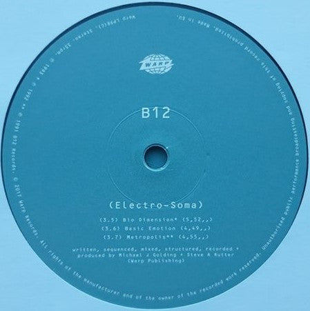 B12 - Electro-Soma (VINYL 2xLP) | NEW Mint (M) Mint (M)--