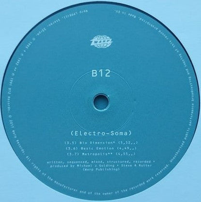 B12 - Electro-Soma (VINYL 2xLP) | NEW Mint (M) Mint (M)--