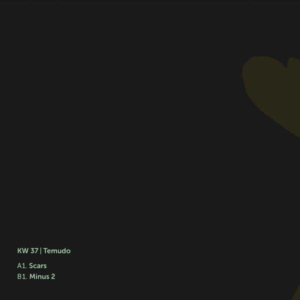 Temudo - Klockworks 37 (VINYL) | Mint (M) Mint (M)--