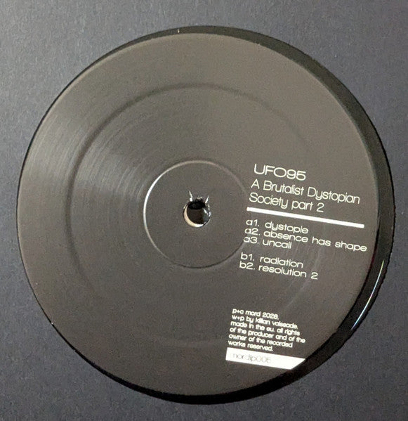 UFO95 - A Brutalist Dystopian Society - Part 2 (2xVINYL) |--