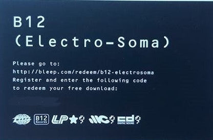 B12 - Electro-Soma (VINYL 2xLP) | NEW Mint (M) Mint (M)--