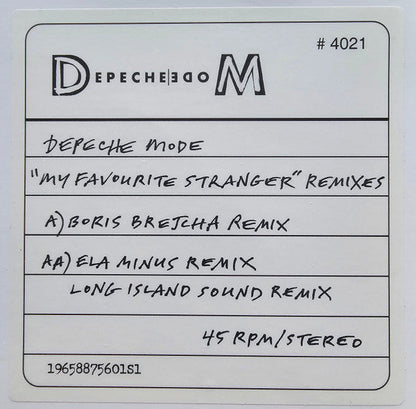 My Favourite Stranger (Remixes) | Mint (M) Mint (M)--