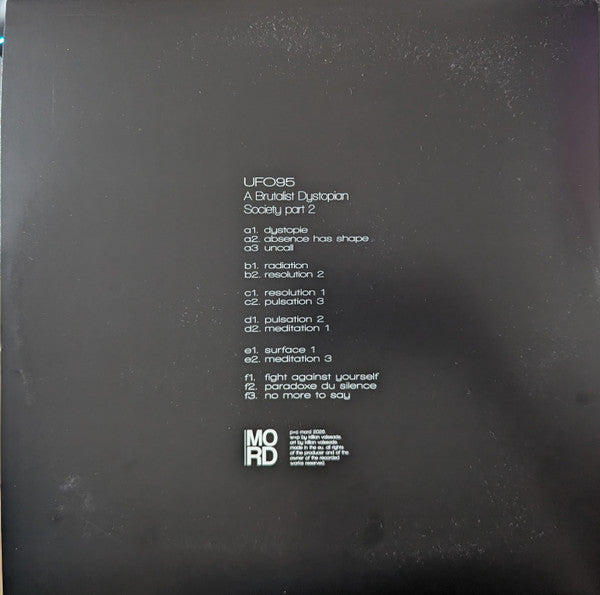 UFO95 - A Brutalist Dystopian Society - Part 2 (2xVINYL) |--