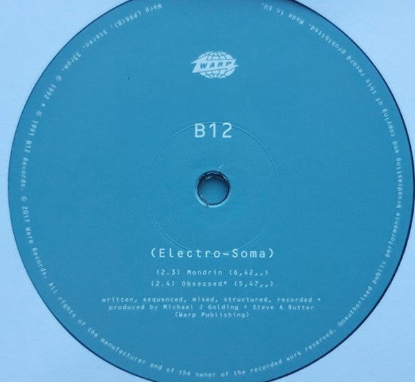 B12 - Electro-Soma (VINYL 2xLP) | NEW Mint (M) Mint (M)--