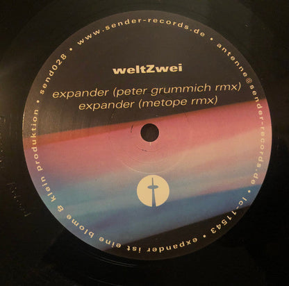 WeltZwei - Expander Remixed (12" VINYL) | Excellent+ (EX+) Excellent (EX)--