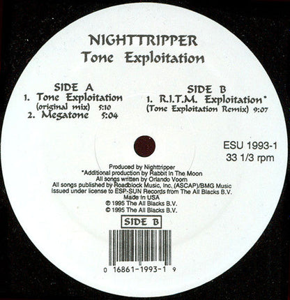 Tone Exploitation (12" VINYL) | Excellent+ (EX+) Excellent (EX)--
