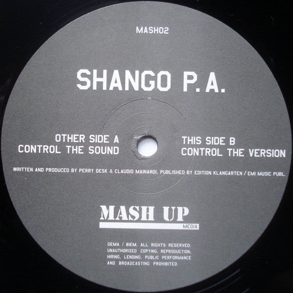 Shango P.A. - Control The Sound | Excellent+ (EX+) Generic--