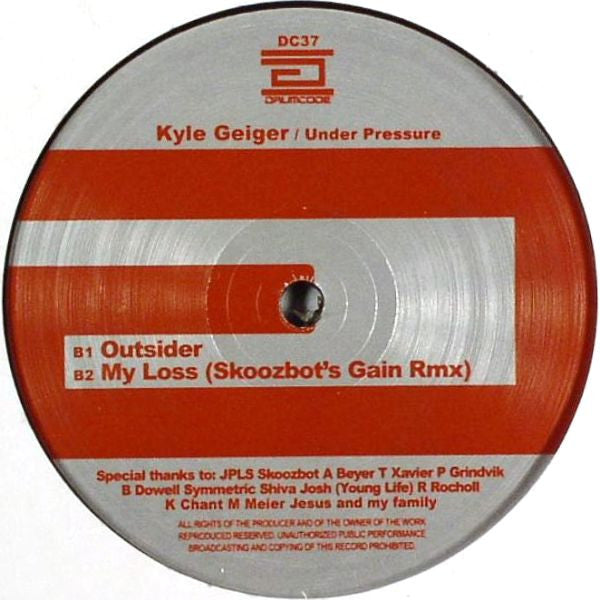 Kyle Geiger - Under Pressure (VINYL) |--