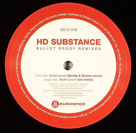 HD Substance - Bullet Proof (Remixes) | Near Mint (NM) Generic--