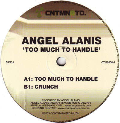Angel Alanis - Too Much To Handle (VINYL) | Near Mint (NM) Excellent (EX)--