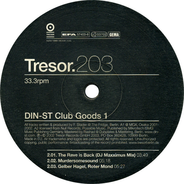 Din-St - Club Goods 1 | Near Mint+ (NM+) Excellent (EX)--