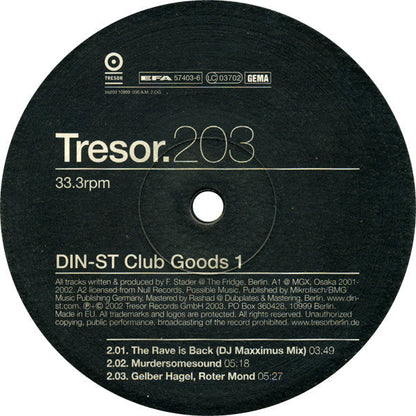 Din-St - Club Goods 1 | Near Mint+ (NM+) Excellent (EX)--
