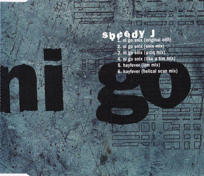 Speedy J - Ni Go Snix (CD) | Near Mint (NM) Near Mint (NM)--