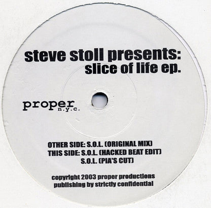 Steve Stoll - Slice Of Life EP (VINYL) | Near Mint (NM or M-) Generic--