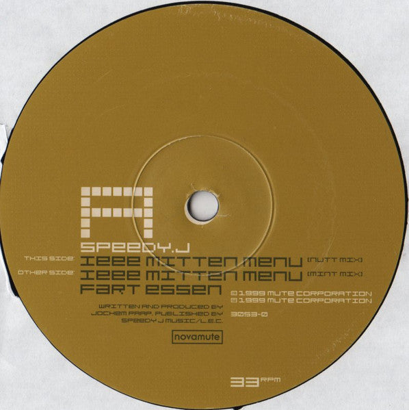 Speedy J - Ieee Mitten Menu | Near Mint+ (NM+) Near Mint (NM)--