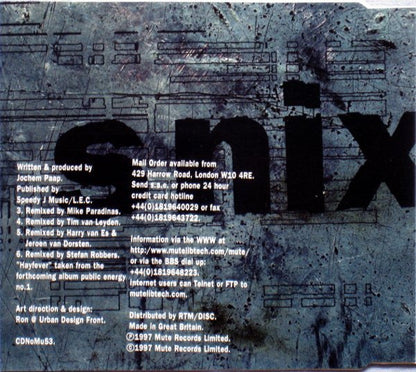 Speedy J - Ni Go Snix (CD) | Near Mint (NM) Near Mint (NM)--