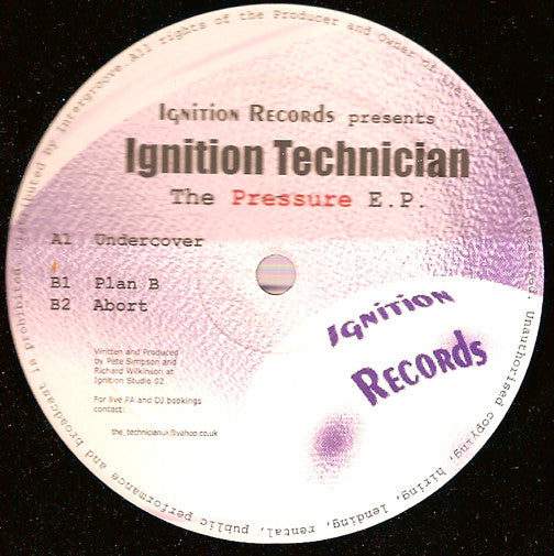 Ignition Technician - The Pressure EP | Near Mint (NM) Generic--