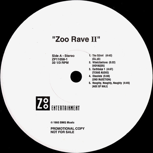 Various - Zoo Rave II (VINYL) | Near Mint (NM) Excellent (EX)--