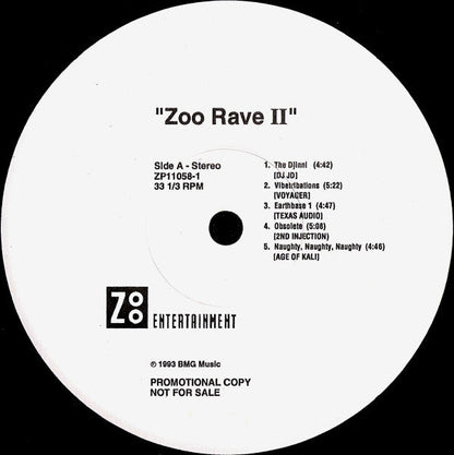 Various - Zoo Rave II (VINYL) | Near Mint (NM) Excellent (EX)--