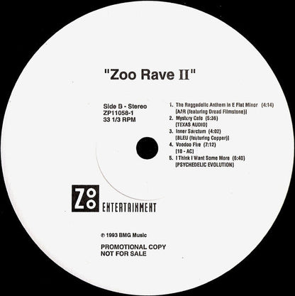 Various - Zoo Rave II (VINYL) | Near Mint (NM) Excellent (EX)--