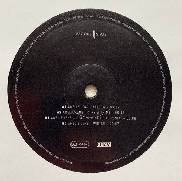 Amelie Lens - Stay With Me | Near Mint (NM) Mint (M)--