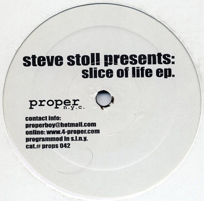 Steve Stoll - Slice Of Life EP (VINYL) | Near Mint (NM or M-) Generic--
