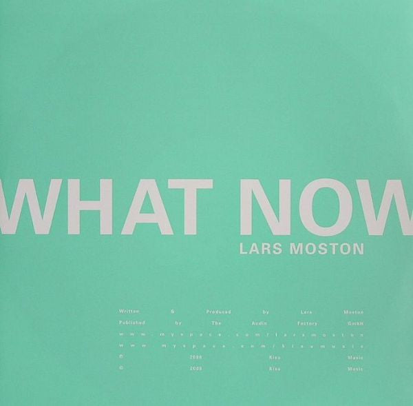 Lars Moston - What Now | Mint (M) Near Mint (NM)--