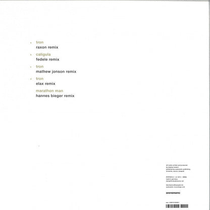 Stephan Bodzin - Tron Caligula Marathon Man The Remixes | Mint (M) Mint (M)-