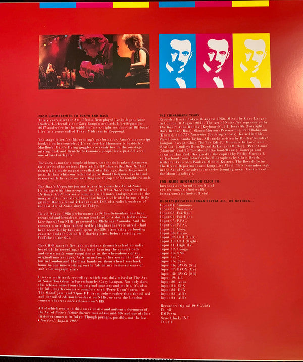 The Art Of Noise - Noise In The City (Live In Tokyo, 1986) | Mint (M) Mint (M)-