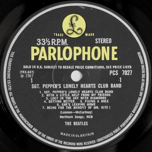 The Beatles - Sgt. Pepper's Lonely Hearts Club Band | Very Good (VG) Near Mint (NM)--