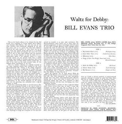 The Bill Evans Trio With Scott LaFaro, Paul Motian - Waltz For Debby | Mint (M) Mint (M)-
