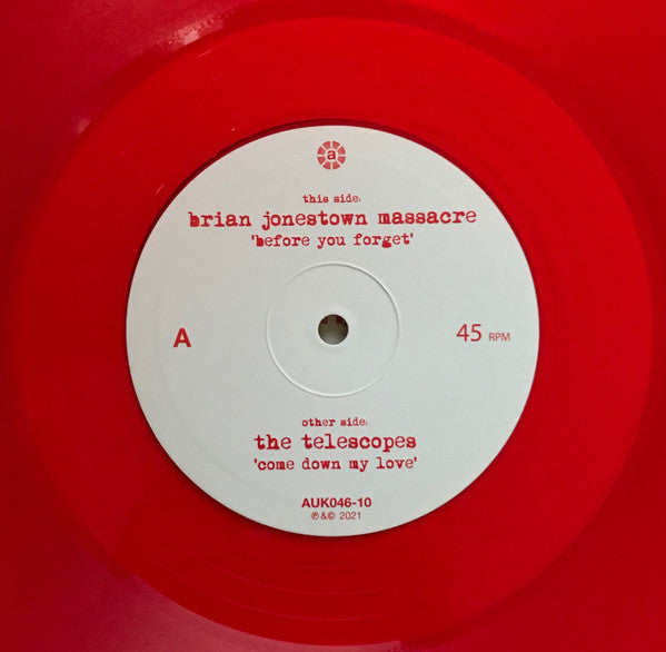 The Brian Jonestown Massacre Vs The Telescopes - Before You Forget / Come Down My Love | Mint (M) Mint (M)-