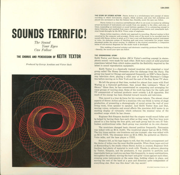 The Chorus And Percussion Of Keith Textor - Sounds Terrific! | Very Good Plus (VG+) Very Good (VG)-